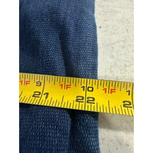 Sundance XS Indigo Days Embroidered Relaxed Fit Turtleneck Sweatshirt Women A58 - Picture 7 of 7